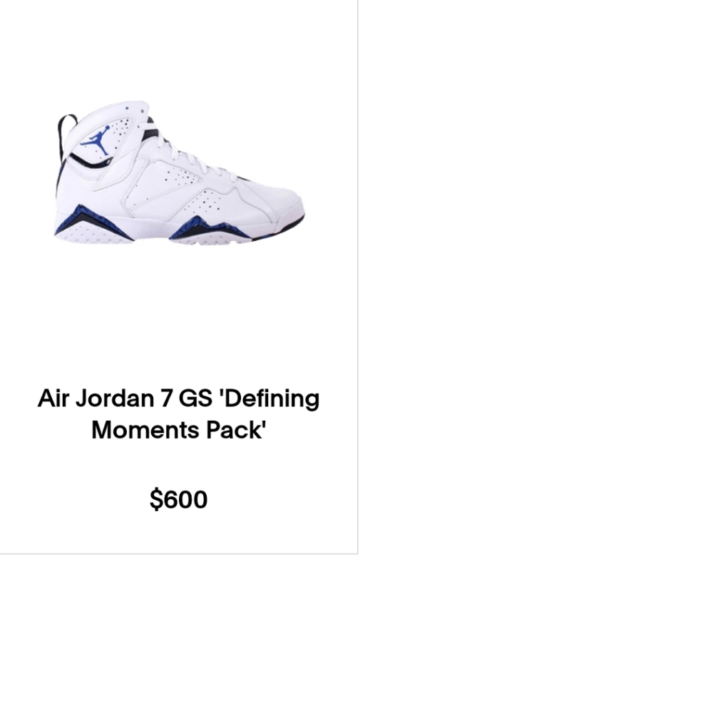 Air Jordan 7 GS Defining Moments package